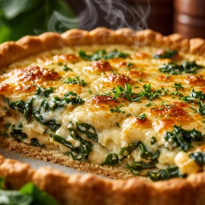 Image of Four Cheese Spinach Quiche