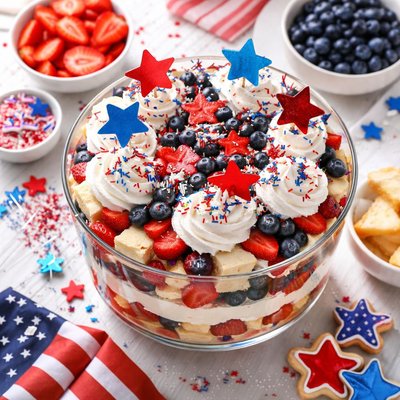 Image of Fourth of July Trifle Fireworks