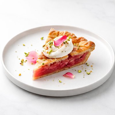 Image of Fourth Street Rose Rhubarb Pie