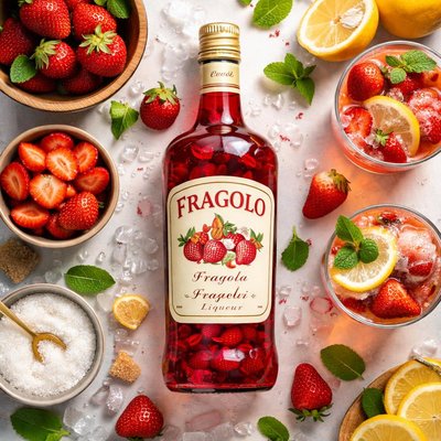 Image of Fragolo Fragola Fragoli Liqueur Strawberry Liqueur