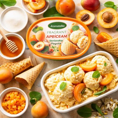 Image of Fragrant Apricot Ice Cream Verikoka Pagota Aromatika