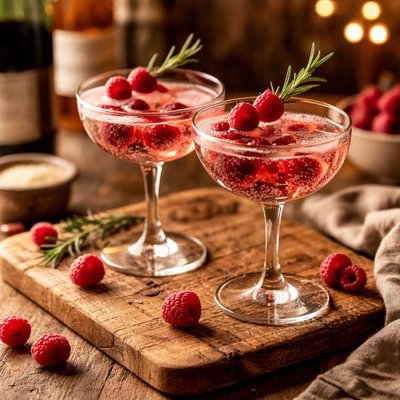 Image of Framboise Champagne Cocktail