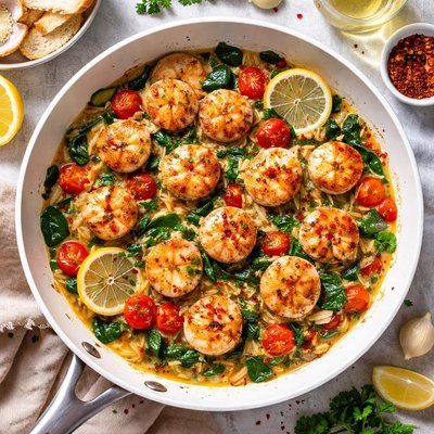 Image of Francos Sea Scallops in White Wine Sauce