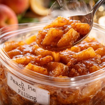 Image of Freezer Peach Pie Filling and Pie Freezing Method