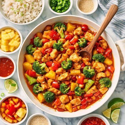 Image of Freezer Sweet and Sour Chicken Stir Fry
