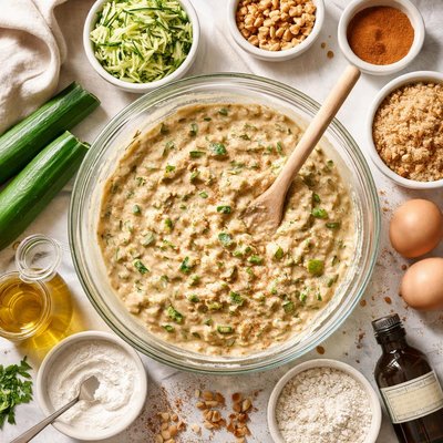 Image of Freezer Zucchini Bread Batter