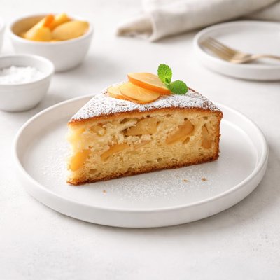 Image of French Apple or Peach Cake