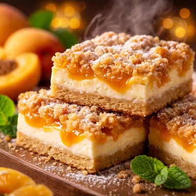 Image of French Apricot Cream Cheese Bars