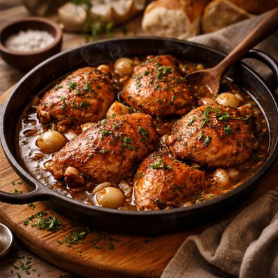 Image of French Chicken in Vinegar Sauce