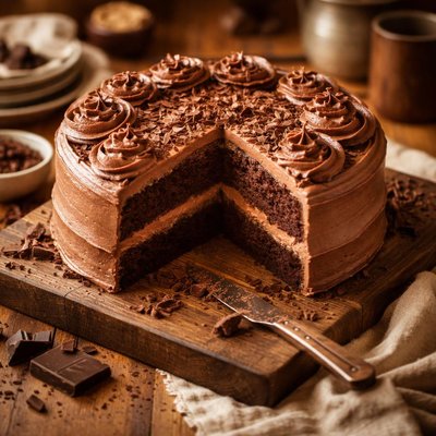 Image of French Chocolate Buttercream Cake