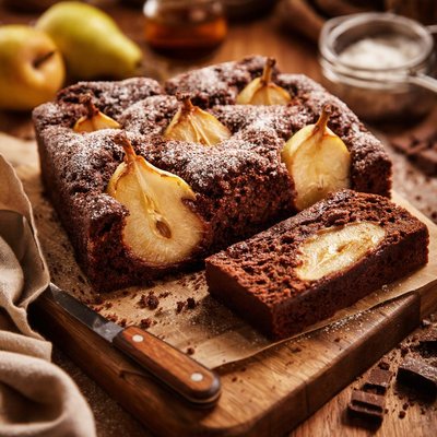 Image of French Chocolate Pear Cake