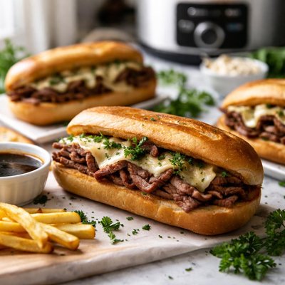Image of French Dip Sandwiches for Crock Pot