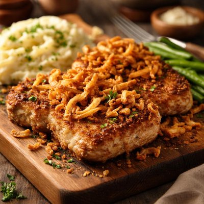 Image of French Fried Onion Pork Chops