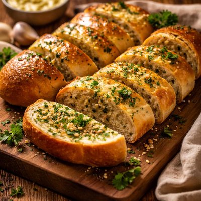 Image of French Garlic and Herb Bread Quick and Easy