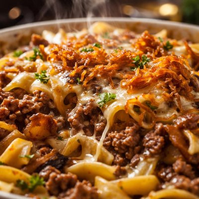 Image of French Onion Beef Casserole