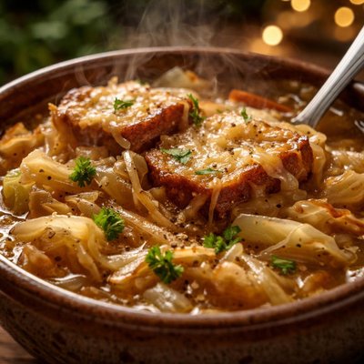 Image of French Onion Cabbage Soup