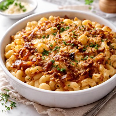 Image of French Onion Macaroni and Cheese