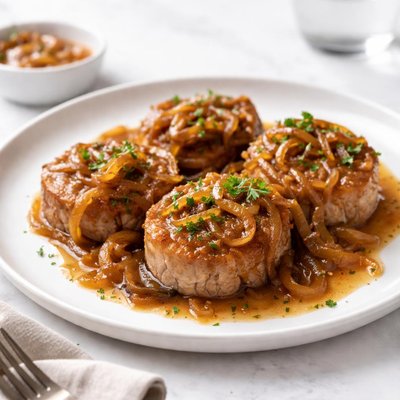 Image of French Onion Pork Tenderloin Medallions