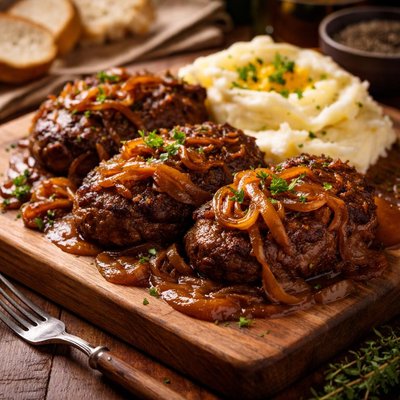 Image of French Onion Salisbury Steak