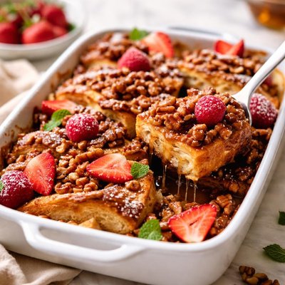 Image of French Toast Baked in Honey Pecan Sauce