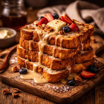 Image of French Toast with Creamy Maple Syrup
