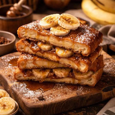 Image of French Toasted Banana Sandwich