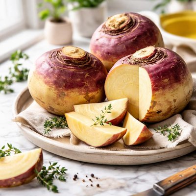 Image of French Turnips Swede or Rutabaga