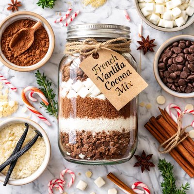 Image of French Vanilla Cocoa Mix in a Jar