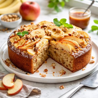 Image of Fresh Apple Banana Cake