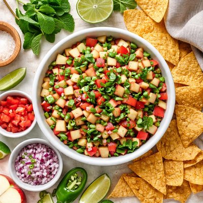 Image of Fresh Apple Mint Salsa