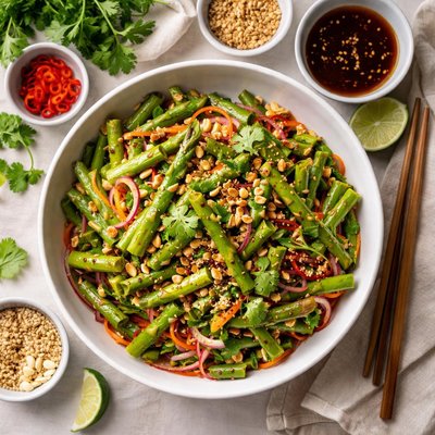 Image of Fresh Asparagus Salad Liang Pan Lu Sun