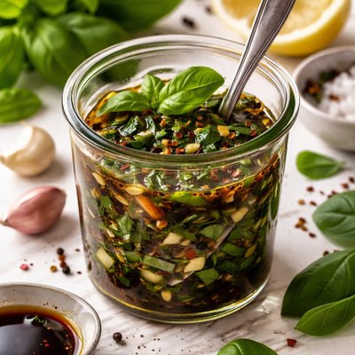 Image of Fresh Basil and Balsamic Marinade