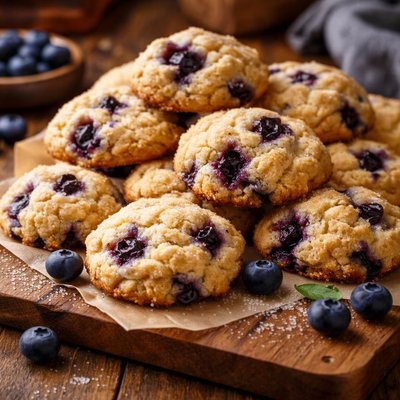 Image of Fresh Blueberry Drop Cookies