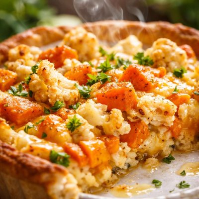 Image of Fresh Carrot Cauliflower Pie