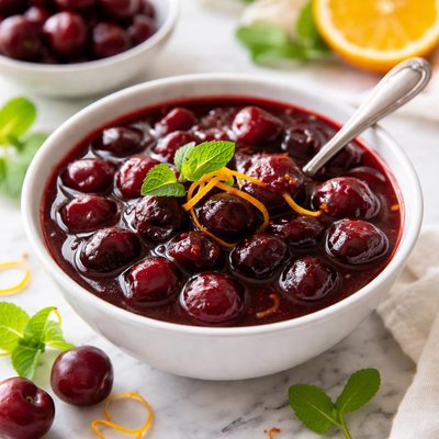 Image of Fresh Cherries Jubilee Sauce