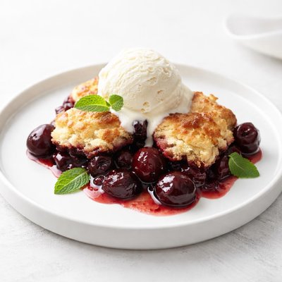 Image of Fresh Cherry Cobbler