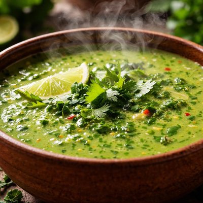 Image of Fresh Coriander Soup Sopa De Coentro