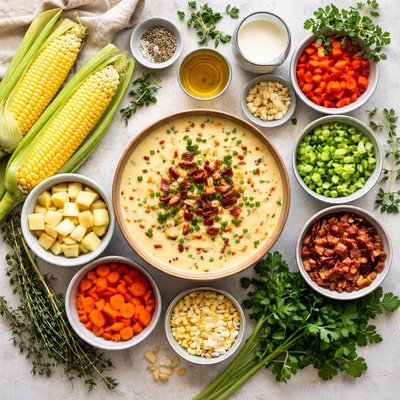Image of Fresh Corn Chowder Raw Food