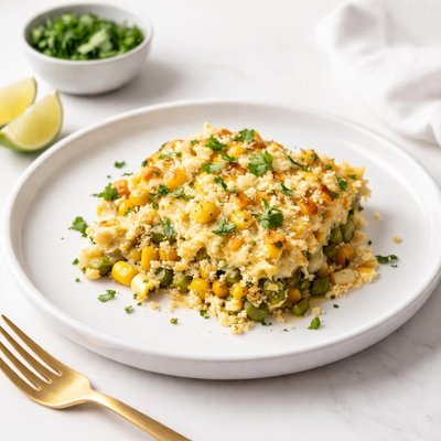Image of Fresh Corn Green Chile Casserole