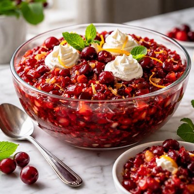 Image of Fresh Cranberry Jello Salad
