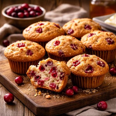 Image of Fresh Cranberry Muffins