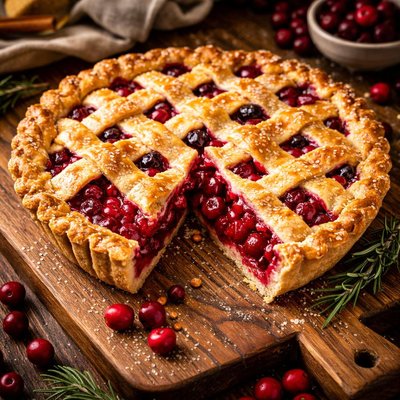 Image of Fresh Cranberry Pie