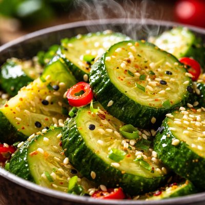 Image of Fresh Cucumber Sesame Pickle