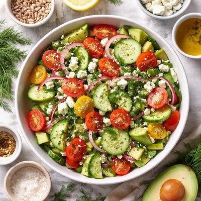 Image of Whole30 Fresh Dill Cucumber Salad