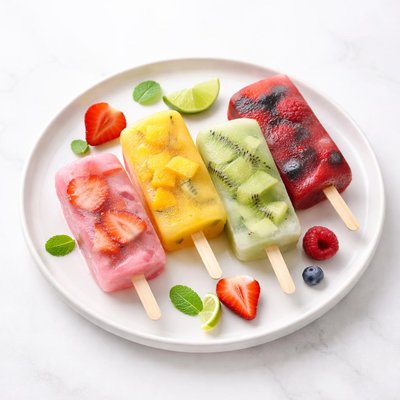 Image of Fresh Fruit Ice Pops Ice Lollies