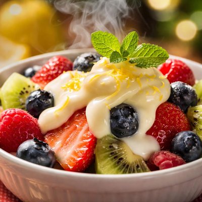 Image of Fresh Fruit with Lemon Creme