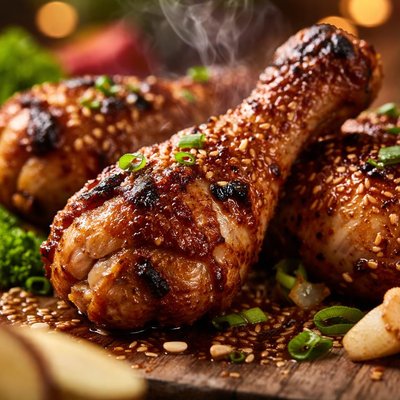 Image of Fresh Ginger Barbecued Drumsticks