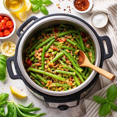 Image of Fresh Green Beans Pressure Cooker