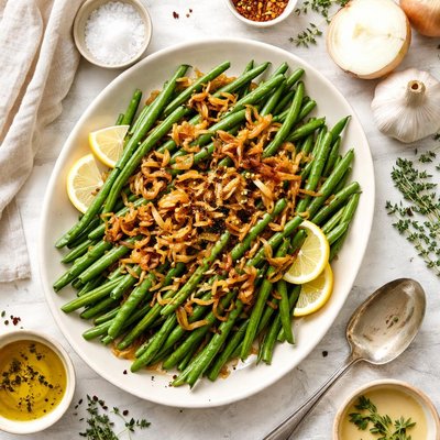 Image of Fresh Green Beans with Caramelized Vidalia Onions