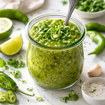 Image of Whole30 Fresh Green Chili Sauce